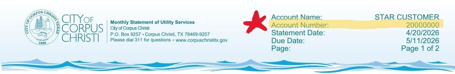 Where to find your Account number